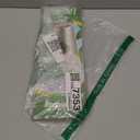 Hommaly 2 Gallon (1.8-2 Gal)120 pcs Small Clear Trash Bags, Strong 1.8 Gallon Garbage Bags, Bathroom Trash Can Bin Liners Unscented, Mini Plastic Bags for Office, Waste Basket Liner,Fit 6,7,8 Liters