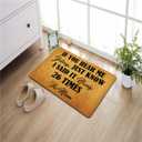 Funny Welcome Doormats for Entrance Way Indoor If You Hear Me Yelling Just Know I Said Nicely 26 Times Personalized Kitchen Rugs and Mats With Anti-Slip Rubber Back Novelty Gift Mat(23.7 X 15.9 in)
