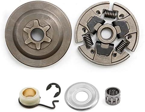 3/8" Sprocket Clutch 1123 640 2003/1123 640 2073 Replacement for Stihl 017 018 021 023 025 MS170 MS180 MS210 MS230 MS250 Chainsaw w/Washer E-Clip Kit Clutch 1123 160 2001 Worm Gear 1123 640 7102