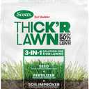 Scotts Turf Builder Thick'R Lawn Sun and Shade, Combination Seed, Fertilizer and Soil Improver, Thickens Thin Grass, 12 lbs.