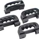 4pcs Aluminum Bed Rail Cleats, Tie Down Anchors for Truck Bed Rail System Compatible with Tacoma Tundra Gladiator Ram 1500 Truck Replaces PT278-35160PT278-35050-S1