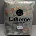 Lahome Floral 5x7 Washable Rug, Non Slip Soft Rug for Kids Room Nursery Ultra-Thin Green Carpet Bedroom, Vintage Botanical Print Carpet for Playroom Classroom Living Room Kitchen, Sage