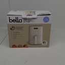 bella 4Qt Slim Air Fryer, Fits-anywhere Kitchenware, EverGood Ceramic Nonstick Coating, Adjustable Temperature, 6 Preset Cooking Options, 60 Min Auto Shutoff w Audible Tone, 3.3lb Capacity, Oatmilk