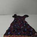 Women's 2025 Summer Short Sleeves Boho Floral Print Tiered Casual Flowy Long Maxi Dress Small, Dark Bue 
