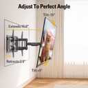 Mounting Dream UL Listed TV Wall Mount for Most 42-84 Inch TV, Full Motion, with Swivel and Tilt, TV Bracket with Articulating Dual Arms, Fits 16inch Studs, Max VESA 600X400 mm, 100 lbs,MD2617