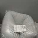 Momcozy Pregnancy Pillows for Side Sleeping, J Shaped Maternity Body Pillow for Pregnancy, Soft Pregnancy Pillow with Jersey Cover for Head Neck Belly Support, Grey