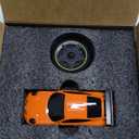 RC Drift car, 1/43 Mini Rc Drift car with Gyroscope, 2.4GHz Full Proportional Remote control Cars, 4WD High Speed Racing with Lights, Racing Tires, Model Cars Gift for Adults, Kids, Boys, Girls (Orange)