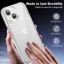 4 x iCatchy for iPhone 15 Plus Case 6.7-Inch, Shockproof Bumper Phone Cover, Anti-Yellowing Clear Back Compatible with iPhone 15 Plus (Clear)