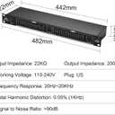 Audio Equalizer EQ-215 Dual Channel 15-Band Equalizer 1U Rack Mount 2-channel Stereo Graphic Equalizer Stereo Equalizer Graphic Equalizer
