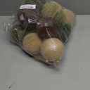 Senjie 18 PCS Velvet Ornaments Balls Sets for Christmas Tree 3.15inch Multicolor Flocked Christmas Balls Assortment for Xmas Tree Holiday Decor (Brown,Green and Khaki Each 6pcs)