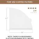 Size 02 Cone Coffee Filters, 100 Count Unbleached Natural Paper Coffee Filter for 2-4 Cup Pour Over - Compatible with Drip Coffee Maker and V60 Coffee Filters