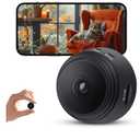 Hidden Camera - Spy Cameras - Nanny Cam - WiFi Wireless Cam - 1080P HD Small Camera with Motion Detection and Night Vision，Security Cameras for Home/Office/Baby Monitoring-A9, Black