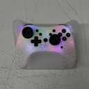 Switch Controller with Hall Joystick for Nintendo Switch/Lite/OLED, Gammeefy Wireless Switch Pro Controller Compatible with PC/Android/iOS, 9 Color Adjustable LED Switch Remote with App & Programmable (White)