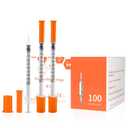 U-100 1/2ml 31ga Disposable Syringe and 31G x 6 mm (1/4) Needle, Lab Dispensing Supplies, 100Pack