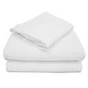 American Baby Company 28" x 52" 100% Natural Cotton Jersey Knit Toddler/Crib Sheet Set 3-Piece Soft & Breathable Crib/Toddler Bedding Set, White, for Girls and Boys