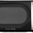 Galanz GLCMKA07BKR-07 Microwave Oven, LED Lighting, Pull Handle Design, Child Lock, Retro Black, 0.7 cu ft