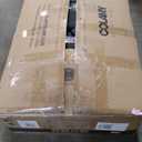 COLAMY Convertible Sleeper Chair-Fabric Futon Sofa Bed, Single Sleeper Sofa, Small Couch Bed with USB Port, Foldable Table, Pillow, Adjustable Backrest for Dorm/Bedroom/College Darkgrey