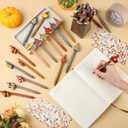 Ctosree 40 Sets Friendsgiving Party Favors Bulk Thanksgiving Fall Pens with Maple Leaf Bookmarks Turkey Pens Thanksgiving Gifts for Friends Families Coworkers Employee Holiday Office Party Souvenirs