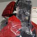 Spooktacular Creations Halloween Ninja Costume Kids, Ninja Dragon Jumpsuit Set, Boys Halloween Costume for DressUp Party (Small(5-7yrs), Black+red)