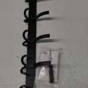 Wall Mounted Heavy-Duty: Metal Coat Hanger 5 Hooks for Hanging Hat, Clothes, Robe, Keys, Backpack, Bathroom Towels, Jacket, Purse - Closet, Door, Entryway, Mudroom (Black, 1 Pack)
