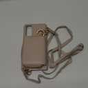 Wallet Case for Samsung Galaxy S20 FE 5G 6.5 inch Shoulder Strap Ring Buckle, Zipper Flip Organ Purse, Card Holder Phone Cover for S 20 EF UW 2022 S20FE5G S20FE 20S S2O Fan Edition 4G G5 Khaki