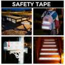 SWRT Reflective Tape 2 Inch x 160 Feet DOT-C2 Shining Star Fade Resistant White Reflective Tape Outdoor Waterproof Strong Adhesive Safety Warning Tape Reflector Conspicuity Tape for Trailer Truck Bike