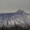 Lahome Modern 8x10 Rugs for Living Room - Washable Ultra-Thin Large Area Rug Throw Non-Slip Stain Resistant Rug for Dining Room Table, Abstract Print Carpet Rug for Bedroom Office (Blue/ Gray, 8'x10')