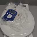 Mayfair Cameron White Toilet Seat, Non Slip Heavy Duty Wood, Easy Clean, Round