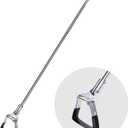 Garden Hoe for Weeding Long Handle Hula Hoe Stirrup Hoe Garden Tool Stainless Steel Poles Adjustable Long Handle Weeding Hoe, 55.9 INCH