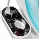 CLEAR REAR Bidet Attachment for Toilet Seat - Non-Electric with Self Cleaning Dual Nozzles, Leak Proof Connectors, Adjustable Water Spray, Rear & Feminine Wash - Hygienic Bathroom Upgrades (Black)