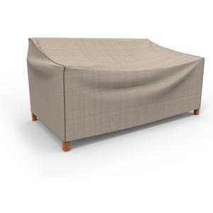 Budge P3W02PM1 English Garden Patio Sofa Cover Heavy Duty and Waterproof, Medium, Tan Tweed, Medium