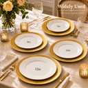 13'' Chargers for Dinner Plates, Gold Charger Plates Bulk 100pcs