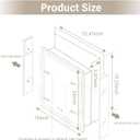 LED Medicine Cabinet,Recess Mirror Cabinet for Bathroom,3 Color,Dimmable,Demister, Detachable Side Panel for Recess Mount or Surface Mount,USB Shaver Socket, Internal Lighting,16x24inch,White
