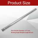 409 Steel 2.5'' Inch OD Straight Exhaust Pipe Mandrel Tubing Pipe 48" / 4 Ft Long Custom Fitment For Exhaust System