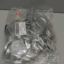 300 Pcs 58mm/2.28 inch Button Maker Supplies, 58mm Button Supplies Parts, (Approx. 2.25 inch) Round Badge Blank Button Pins, Includes Metal Pin Back Cover, Metal Cover, Clear Film