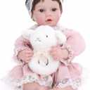 20inch Large Realistic Reborn Baby Doll Hand-Rooted Hair Lifelike Baby Dolls with Accessories for 3+ Year Old Girls Gifts, Pretend Play, Collection