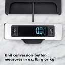 OXO Good Grips 11-Pound Stainless Steel Kitchen Scale with Pull-Out Display - Black