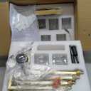 8-Light Gold Sputnik Chandelier Semi Flush Mount Ceiling Light Fixture, Modern Farmhouse Chandeliers for Dining Room Bedroom Kitchen Hallway Office Living Room, 32"