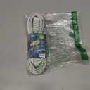 Philips Extension Cord, 15 Ft, 3-Outlet Flat Plug Extension Cord, Flat Extension Cord with Multiple Outlets, 2 Prong Extension Cord, Safety Slide Long Extension Cord, 1 Pack, White, SPS1032WE/27