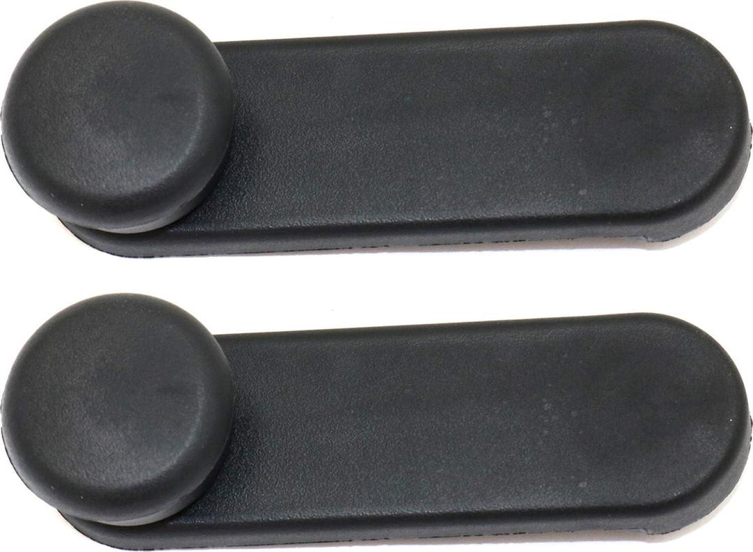 Window Crank Compatible with CHEVROLET Aveo 2004-2011 / Sonic 2012-2018 Front Window Handle Right Side and Left Side Black (=Rear)