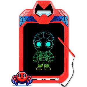 LCD Writing Tablet for Kids 10 Inch Spider Hero for Toddler 3 4 5 6 7 8 - Paint, Doodle Board, Drawing Pad - Travel Toys, Road Trip Car Activities, Birthday Christmas Gift Boys & Man