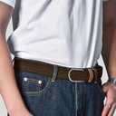 2 x Multicolored Woven Stretch Belt for Men and Women, Braided Elastic Golf Belts Jeans Casual Pants Sport Belt