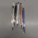 Bopomofo Stylus (5 Pcs), 2-in-1 Stylus Pen for Touch Screen, High Precision and Sensitivity, Suitable for iPhone/iPad/Android Tablets, Compatible with Touch Screens (Black/White/Blue/Rose Gold/Silver)