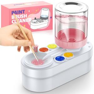 Paint Brush Cleaner Tool: Paint Set for Kids, Art Stuff, Brush Rinser Cup(Running Water Circulation), Art Supplies for Acrylic, Watercolor Accessories, Gift for Adult, Artist, Kids