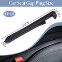 2 PCS Car Seat Gap Filler, Leather Seat Gap Plug to Fill The Gap Between Seat and Console, Universal Car Seat Crevice Blocker Stop Things from Dropping Fits Car Truck SUV Car Interior Accessories