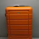SHOWKOO Luggage Sets Expandable PC+ABS Durable Suitcase Sets Double Wheels TSA Lock 4 Piece Luggage Set Orange