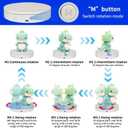 Rotating Display Stand with Type-C Power Cable, Motorized Turntable Adjustable Speed and Direction for Jewelry Photography, Spinning Platform for Product Shooting and Displaying (white, 5.9'')