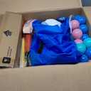 White Bounce House with Blower Included, 9x9x7FT Inflatable Bounce House Castle with Ball Pit and Slide,Small Jumper Bouncy Castle, Fun for Kids Birthday Party