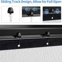 Retractable Screen Door with Sliding Track for 72x80 Inch Doors, Pet-Friendly Magnetic Fiberglass Mesh Screen to Keep Bugs Out, Fully Retractable for Balcony, Patio, French, and Sliding Doors