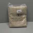 Short Blackout Curtains 45 Inch Length 2 Panels, Thermal Insulated Total Light Blocking Linen Window Curtains for Farmhouse Bedroom Basement, Bronze Grommet, Burlap, Each 52" Wide